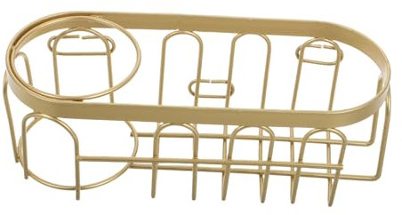 WHAMVOX Sink Sponge Holder Basket for Kitchen Sink Dish Brush Holder for Sponge Soap and Scrubber Wire Basket Gold