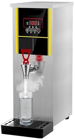 SAYEYBU Automatic Counter Hot Water Boiler, Water Boiler Electric, Commercial Hot Water Dispenser, Stainless Steel Countertop Boiling Water Machine, for Restaurant, Office,Silver
