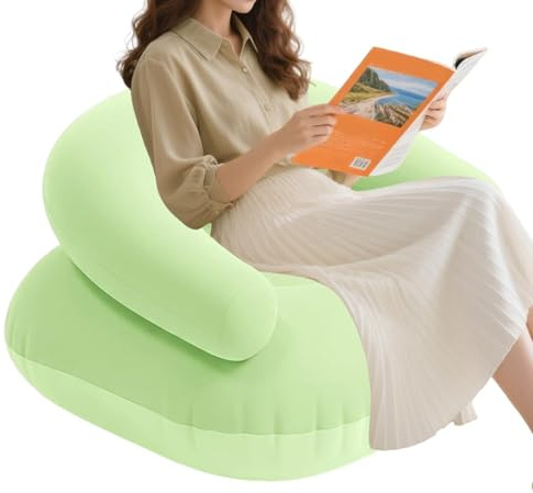 Inflatable Lounger Sofa - Portable Air Couch for Outdoor Relaxing | Lightweight PVC Material with Quick Setup, Lounge Chair for Beach Park Pool Music Festival Travel Picnic Camping