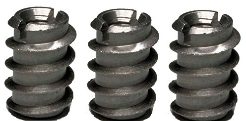 Ensat®-SH Gewinde-Einsätze Gewindeeinsätze, Gewindebuchse für Holz verschiedene Größen: M 4 x 10 mm, Messing