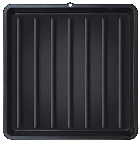 ToCi Grillrost Reinigungswanne schwarz 67 x 67 cm für 60 cm Grillroste | Kunststoff, Mit Aufhängeöse, Für BBQ & Grillzubehör