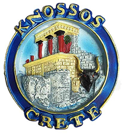 3D-Kühlschrankmagnet, Motiv: Kreta, Griechenland, Souvenir, Heim- und Küchendekoration, Magnetaufkleber, Griechenland, Kühlschrankmagnet, Reise-Souvenir, Geschenk
