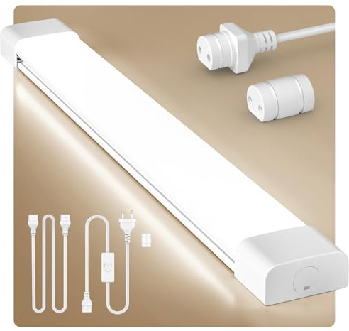 Anten Feuchtraumleuchte LED 150cm, 45W 4950LM LED Neonröhre, Neutralweiß 4000K Feuchtraumlampe, IP65 Wasserfest Wannenleuchte, Werkstattlampe, Kellerleuchte, Deckenleuchte für Büros Lager Garage