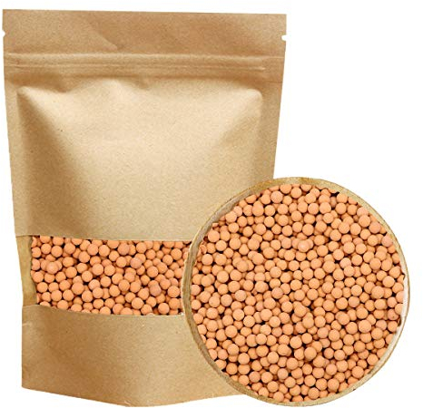 Clay Pebbles Gardening Ceramsite Orchid Hydroponic Grow Media Clay Rocks Drainage Water Purification Ceramsite Decor Cultivation Soil Stone Horticultural Grade for Soil Hydroponics Aquaponics 2.2lb