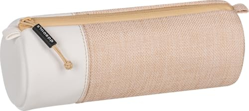 BRUNNEN Schlampermäppchen s'maepp M „Jute“ | weiß/Hellbraun