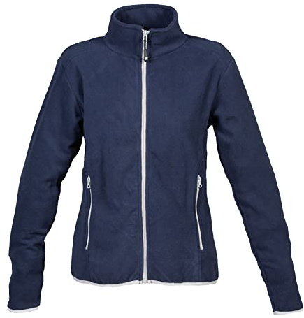 Niscioma Felpa Zip Intera Donna - Maglia Tuta Felpata Invernale Maglie Senza Cappuccio Tinta Unita, Felpe da Lavoro 100% Poliestere con Tasche Fondo Elasticizzato, Modello Met Lady