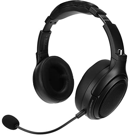 Garsent Kabelloses 2,4-GHz-Gaming-Headset, Over-Ear-Bluetooth-Gaming-Kopfhörer, Typ-C-USB-Dongle, 48 Stunden Akkulaufzeit, Gute Schalldämmung(Schwarz)