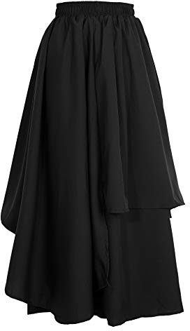 Life Palette Japanese Style Samurai Hakama Harem Pants Men Women Yoga Ninja Pants Black… One Size, Black