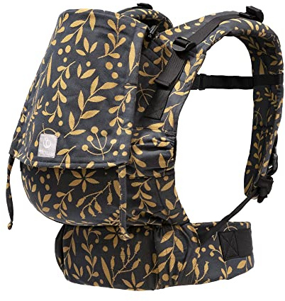 Stokke Limas Babytrage Flex, Floral Gold - Modell 2023 (OCS) - Full-Buckle Babytrage - Ergonomisch und anpassbar - Drei Tragepositionen - Ab 1 Monat/4 kg bis 20 kg