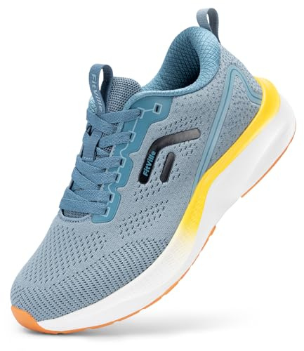 FitVille Laufschuhe Herren Extra Breit Sportschuhe Atmungsaktiv Turnschuhe Outdoor Joggingschuhe Freizeit Straßenlaufschuhe rutschfest Turnschuhe,Blau,41 EU,Weit