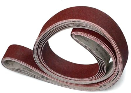 JWOO 5 pièces 1800x50mm Bandes abrasives grossières à Fines Accessoires de meuleuse à Bande for Ponceuse Outils rotatifs électriques (Size : 150)