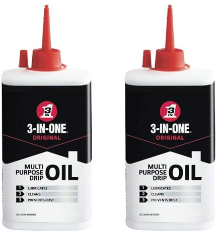 3 in 1 Multi-purpose 2 x Drip Oil Can 100ml Lubricant Drip Spout Precision Drip Application Ideal for Cleans, Lubricates, Prevents Rust and Stops Squeaks, Home & Office, Tools