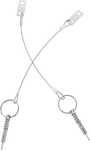 BESPORTBLE 2sätze Edelstahl-entriegelungsstift Mit Lanyard Für Marinebedarf Entriegelungsstift Für Lieferungen