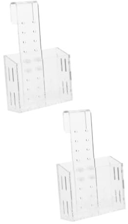 BESPORTBLE 2pièces Support De Plantes Aquatiques Transparent avec Ventouse pour Aquarium Pot De Et Pratique pour Décoration De Réservoirs Aquatiques