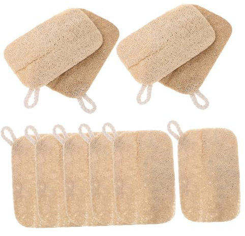 Healeved 10pcs Loofah Dish Sponge Natural Dishwashing Sponges Kitchen Loofah for Washing Dishes Scrubber Natural