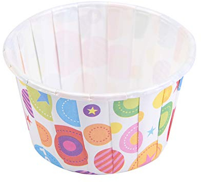Akozon Forros Grandes para Magdalenas, Aptos para Horno, Paquete de 100, Moldes para Hornear de Alta Temperatura para Magdalenas, Magdalenas y Pasteles (#4)