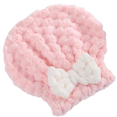 Fhkpsqkcn Panno in microfibra super assorbente per capelli con chiusura a forza elastica, morbido e ad asciugatura rapida per donne e uomini