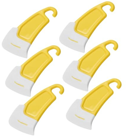 TIDTALEO Lot De 6 Grattoirs à Poêle En Silicone, Raclette Silicone Haute Température, Accessoires La Cuisine Antiadhésif, Outil Nettoyage Casseroles Et Woks, Usage Ménager
