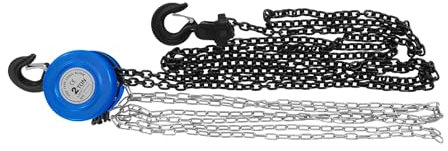 Blue Hand Chain Hoist, 2T Manual Chain Hoist, for Transportation, Factories, Farms, Garages, Warehouses 14.2 * 12.2cm
