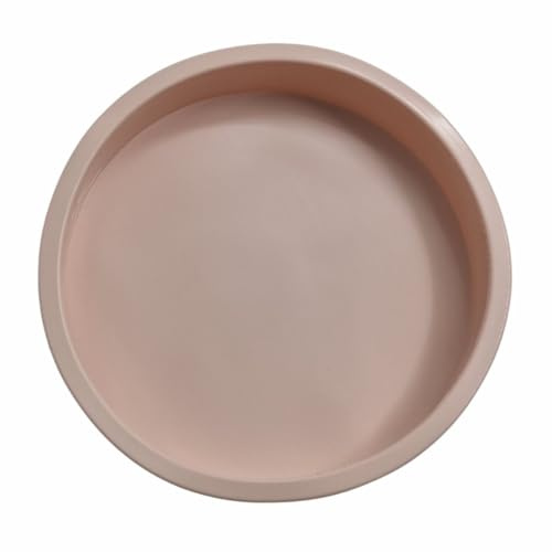 schone Plaque de cuisson ronde en silicone - Diamètre 18 cm - Passe au four, micro-ondes et congélateur - Résistant à la chaleur 220°C - Anti-adhésif et lavable au lave-vaisselle - Couleurs naturelles