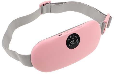 Healvian Cinturón Calentador Lumbar con Almohadilla Térmica para Cólicos Menstruales Masajeador Abdominal Portátil Calentador Eléctrico de Cintura para Aliviar Menstrual y Estomacal