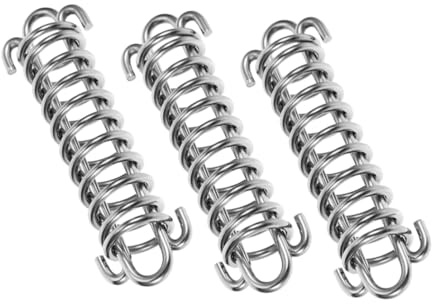 EPIGEIST 3 Stück Stoßdämpfer Hundeleine Edelstahl Feder für Mittlere Große Hunde bis Robuste Zugfeder mit Pufferfunktion für Outdoor Training Wandern Kompatibel mit Meisten Hundeleinen