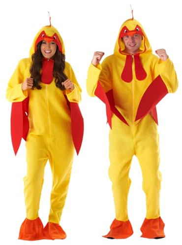 My Illusions Adults Chicken Halloween Mens Stag Do Adults Womens Funny Unisex Fancy Dress Costume (XL 46-48 Chest)
