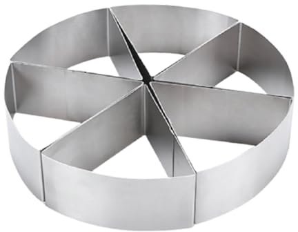 EPIGEIST Set 6pezzi Tagliaporzioni per Torte in Acciaio Inossidabile Rotondi e Triangolari, Resistente e Igienico, per Pasticceria e Frutta
