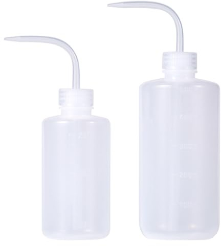 2 Pièces Arrosoir bouteille pissette Plastique SéCurité Squeeze Bouteille D'Arrosage Arrosoir Plante Interieur Pour Succulente bonsai interieur Plant Artificiel Petite Pot Plantes, 250/500mL