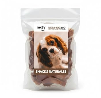 MOLY Orejas de Cerdo Deshidratadas para Perros | Delicioso Snack Natural Canino | Textura Súper Crujieinte | Mejora Higine Dental | Alto Contenido Proteinas