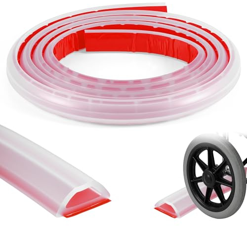 Tryora 200cm Schwallschutzleiste Dusche Selbstklebend - Silikon Transparent Wasserstopper Begehbare Dusche Boden für Nass und TrockenTrennung, Duschschwelle Wasserdamm für Badezimmer Küche Waschküche