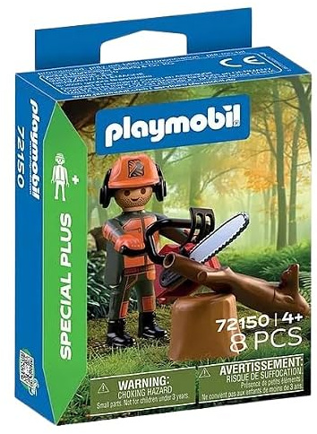 Playmobil Tronçonneuse ouvrier forestier