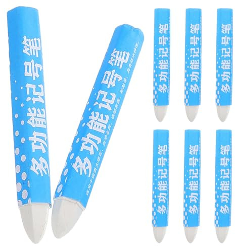 PLAFOPE 8pcs White Wax Tire Marker Pen for Car Tyre Lettering