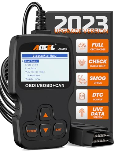 ANCEL AD310 OBD2 Diagnosegerät, Universal Auto Auslesegerät für Alle Fahrzeuge nach 2000, KFZ Motor Fehlerauslesegerät Lesegerät mit OBDii Funktionen für OBDII/EOBD-Protokoll (Deutsch)