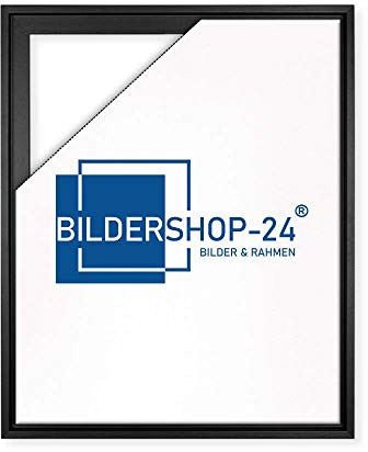 Bildershop-24 Schattenfugenrahmen Lemgo für Keilrahmenbilder und Leinwände 90x120cm Schwarz Matt