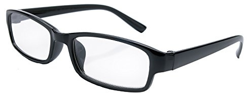 4sold Slim Damen Herren Lesebrille Blaufilterbrille Blaues Licht und UV Schutzbrille Bildschirmbrille fortgeschrittene Gamer Gamingbrille Computerbrille Black (Black, 0.75)