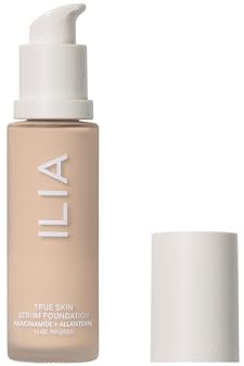 ILIA - True Skin Serum Foundation | Non-Comedogenic, Cruelty-Free, Vegan, Weightless Feel, Buildable Coverage, Safe for Sensitive Complexion (Formentera SF1)