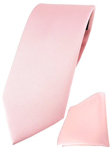 TigerTie Herren Krawatte – Klassische 7,5 cm Krawatte Designer Einstecktuch im einfarbigem Design, ideal für Geschäftstermine, festliche Anlässe und die Freizeit