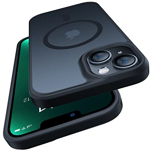 TORRAS für iPhone 13 Mini Hülle für Magsafe - Guardian-Mag Serie,Schwarz | (Magnetische Adsorption) (Militärschutz) Stoßfest Schutzhülle mit Magnet Matt Schlanke Handyhülle iPhone 13 Mini Case