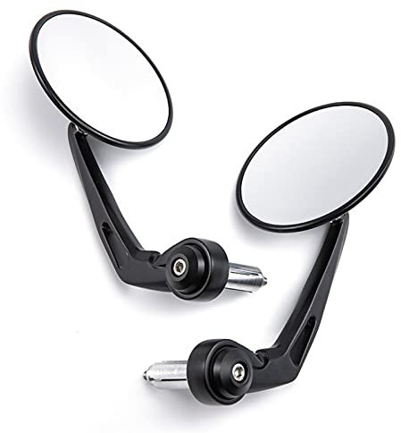 LOPART Universal Motorrad Rückspiegel Für 7/8 Lenkerendenspiegel Für Suzuki GS 500 SV 650 Bandit GSF 650 DL 650 V-Strom 650XT GSF600 SKYWAVE DL650A