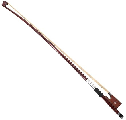 Geigenbogen aus Rosshaar Braun für 1/4 Violine, Übungsbogen | Schleife aus Pferdehaar, Rosshaarschleife, Geigenbogen Viertel