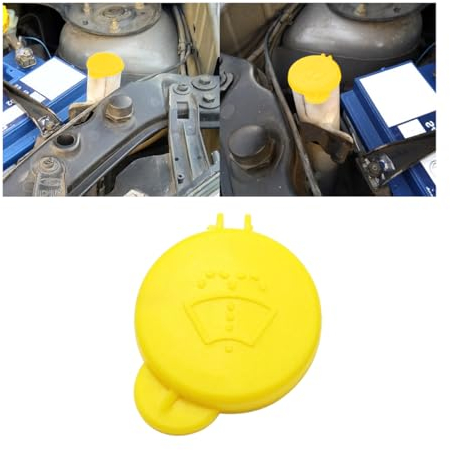 JNNJ Flaschenverschluss Für Scheibenwaschanlage, Auto Windschutzscheibe Waschflaschen Kappe, Autowaschanlage Flaschenverschluss Für MK6 2001-2008 1488251(Gelb)
