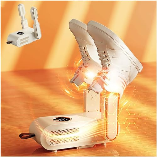 Electric Shoe Dryer, Boot Dryer Foldable, Soccer Cleat Dryer Foldable Expandable with Blu-Ray/3 Modes Timer, Shoes Dryer Machine Electric Boot Dryer for Ski Boots,Glove,Helmet Boot Dryer Shoes Dryer.