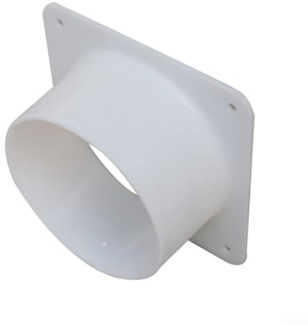 Oniissy Duct Connector Flange, 4 6 8 Metal Flange Vent Pipe Fitting Wall Air Plange Connection Flange Adapter for Ventilation Equipment Air Conditioner Exhaust Pipe Joint(200mm)