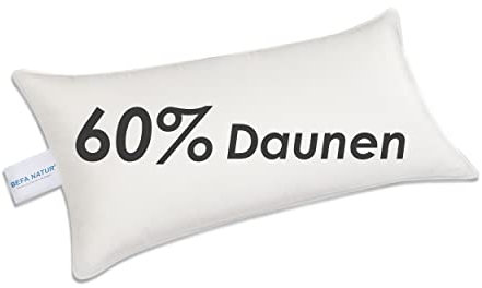 BEFA NATUR Daunenkissen 60x80 cm aus 60% Daune und 40% Federn, Öko-Tex 100 Klasse 1 Zertifiziert, Downpass - Programm und Preise für Hotellerie und Geschäftskunden