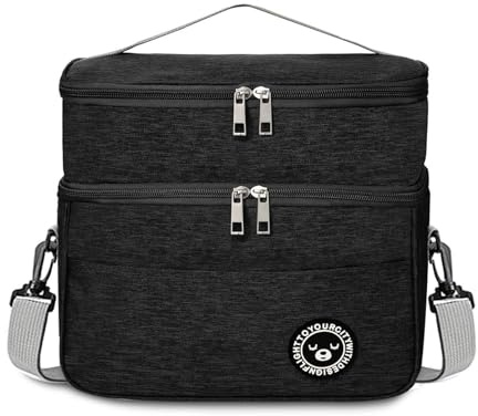 TUXUNQING Sac isotherme repas 9,6L, Petit sac isotherme, Sac lunch isotherme, Sac glaciere isotherme, Lunch bag isotherme, Glacière repas pour le travail, les voyages, le bureau et les pique-niques