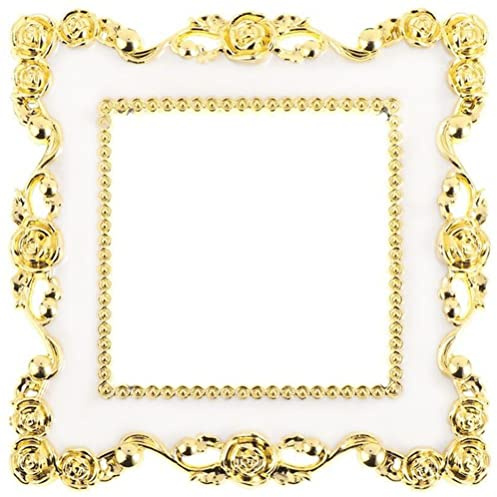 Keuyeo Golden Plastic Light Switch Surround Stickers Single Light Switch Surround Socket Finger Panel Cover Home Decoration Sticker