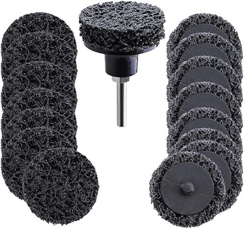 Almohadillas de Lijado, Papel de Lija, 11 Piezas Juego de Herramientas de Lijado de 2 Pulgadas Almohadillas de Pulido de Disco de Diamante Ruedas con Soporte de Almohadilla de Disco de vástago de 1/4
