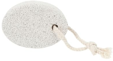 Fußpumice Steine mit Abgerundeter Kante Beige Stein | Fußhaut Entfernen, Massageeffekt und Durchblutung, 3 Stück mit Starkem Band, Leicht zu Verstauen