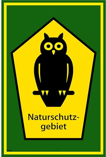 Naturschutzgebiet Schild 30 x 20 cm 1 Stück Naturschutzgebiet Schilder Hartschaumplatte 300x200x3mm von vanva